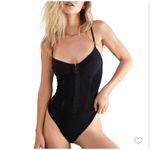 Free People Intimately Women's Night Rhythm Corset Bodysuit in Black Size XS Photo 2