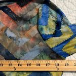 Peck & Peck  size medium blouse zig zag chevron print semi sheer top 3/4 sleeves Photo 4