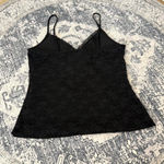 Brandy Melville NWT Black Floral Lace Lined  tank top - OS Photo 3