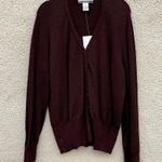 Nine & Co. New Vintage Old Stock Grandpa Cardigan Raisin L Academia Photo 3