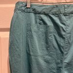 Tommy Bahama Women's Teal Stretch Cotton Capri Pants Size 14 Resortwear Beach Photo 3