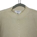 Jones New York Sport Size XL Mock Neck Sweater Cream Ribbed Knit Pullover Photo 1