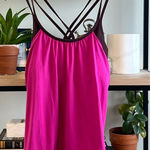 Athleta  Tank Hidden Agenda Built in Sports Bra Pink Berry Brown 257103, XL Photo 0