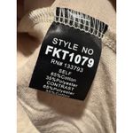 POL Cozy Star Patch Colorblock Womens Medium Long Sleeve Beige Tan Oversized Photo 5