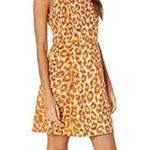 Kate Spade Panthera Ponte Dress Mini Length Sleeveless Brown/Tan Leopard Medium Photo 0