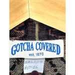 Vintage Gotcha Covered Tapestry Blazer Jacket Geometric Print Button Front 90's Black Size L Photo 4