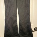 Wild Fable Size 4 Pin Stripe Black Dress Flare Pants Photo 3