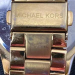 Michael Kors  WOMENS STAINLESS STEEL GOLD TONE WATCH EXTRA LINKS SNAP CLOSURE Photo 5