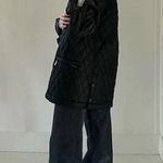 DKNY Jeans Vintage Y2K Quilted Barn Jacket Size P Black Photo 3