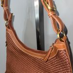 The Sak brown woven hobo shoulder bag tote purse EUC Photo 2