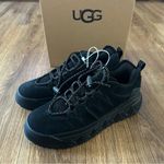 UGG  black suede waterproof lace up shoes sneakers women’s 7 new Photo 2