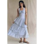 Free People  In My Dreams Sleeveless Midi Dress in Pearl Blue Size Small Photo 10