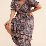 Anthropologie  Hutch Adelia Leopard Ruffle Dress Photo 0