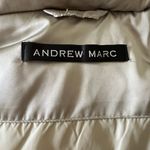 Andrew Marc Goose Down and Raccoon fur trim hood jacket coat womens size xs gold Photo 2