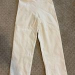 Tre Boutique Mason White Pull On Split Hem Capri Pants Size 2 Photo 0