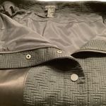 Etcetera  Black Genuine REAL Leather & Textured Wool Pencil Skirt EC Photo 7