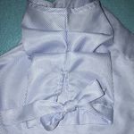 NEW Cold shoulder pinstripe pleated bow tie short sleeves size M Size M Photo 1