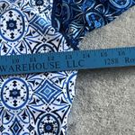 Jantzen Bloquv X  Swimsuit Small Zip Front Long Sleeve One Piece Blue Padded New Photo 7