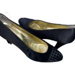 Bottega Veneta Bottega Venetta ￼Women’s Sz 8.5 B ￼ Vintage￼ Black Pumps Classic Weave Photo 2