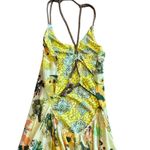 Maaji Floral Print Maxi Dress Lace-Up Open Back Stretch Beach Swimwear Small Photo 7