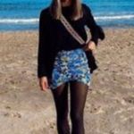 ZARA BLOGGER'S FAVE! Printed Co-Ord Blue Floral Mini Skirt Photo 13