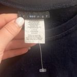 ✨Trilllogy Embroidered Floral Sz Large Navy Sweatshirt✨ Blue Photo 3