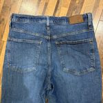 Madewell The High Rise Slim Boy Jean Women's Blue Denim Frayed Hem Size 30T Photo 5