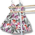 Old Navy  Tropical Floral Print Cami Sundress Fit Flare White‎ Pink Small Photo 11