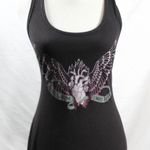 Next Level Apparel Edgy Athletic Athleisure Racerback Tank Top Anatomical Heart Soft Black Photo 0