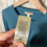 Burberry  Brit Teal 100% Extra Fine Merino Wool Round Neck Sweater Womens Medium‎ Photo 6