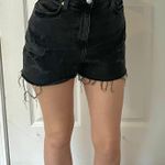 H&M Distressed High Waisted Denim Mom Shorts Photo 0