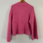 Roam Pink Cannes Mock Neck Chunky Sweater Large Comfy Barbie Barbiecore Spring Photo 4