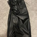 ZARA Black Leather Dress Photo 1