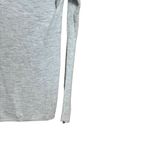 Lou & grey by LOFT Tunic Top Womens Medium Gray Marled Stretch V Neck Blouse Photo 4