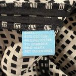 J. McLaughlin  Size 2 Dress Pants Black Cosmo Gingham Flat Front Straight Leg Photo 7