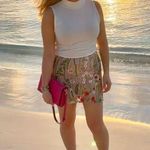 Mini Skirt with Floral Embroidery Pink Photo 4