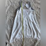 BCBGeneration BCBG Generation White Embroidered Chiffon Mini Dress with Open Back Size M Photo 10