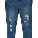 Wax Jean Wax Jeans Stretch Light Wash Distressed Denim Skinny Leg Photo 0
