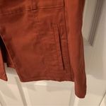Chico's Sateen Military Jacket blazer Rust Size 2 structured Pockets Classy Photo 6