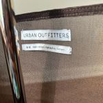 Urban Outfitters Brown Mesh/Sheet Rouched Top Size Medium Photo 1