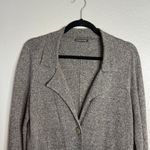 Eileen Fisher  Knit Blazer Cardigan w/ Pockets Size M Gray Casual‎ Office Photo 3