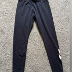 Nike  Black Leggings Mid Rise Womens Size L Organic Cotton Stretch Athletic Photo 0