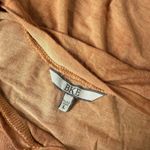 BKE  Lace Up Top‎ Size L Distressed Crisscross Neckline Minimalist BOHO Tee Photo 4