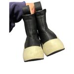 Ecco Ladies‎  Black Leather Ankle Boot with Chunky White Sole Size 36 US 5-5.5 Photo 5