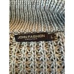 John Fashion Long Sleeve Waffle Knit Stylish Cardigan Sweater Beige Womens Large Photo 3