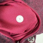 Lululemon  Cypress Kiss Long Sleeve Heathered Star Ruby Black Size 6 W3BNIS Photo 7