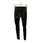 Lululemon Athletica Black Mesh Leggings Logo Women's Size 6 Workout Gym Casual Photo 2