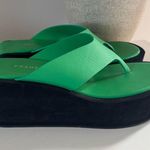 frame denim NWOT FRAME Le Ocean Wedge Flip Flop Photo 2