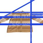 VINTAGE 1970'S BRADLEY NEUTRAL TONES STRIPED ACRYLIC KNIT "GRANDPA" CARDIGAN (M) Tan Size M Photo 9