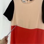 ZARA Tunic Blouse Tri Color Short Sleeve Womens Small Photo 9